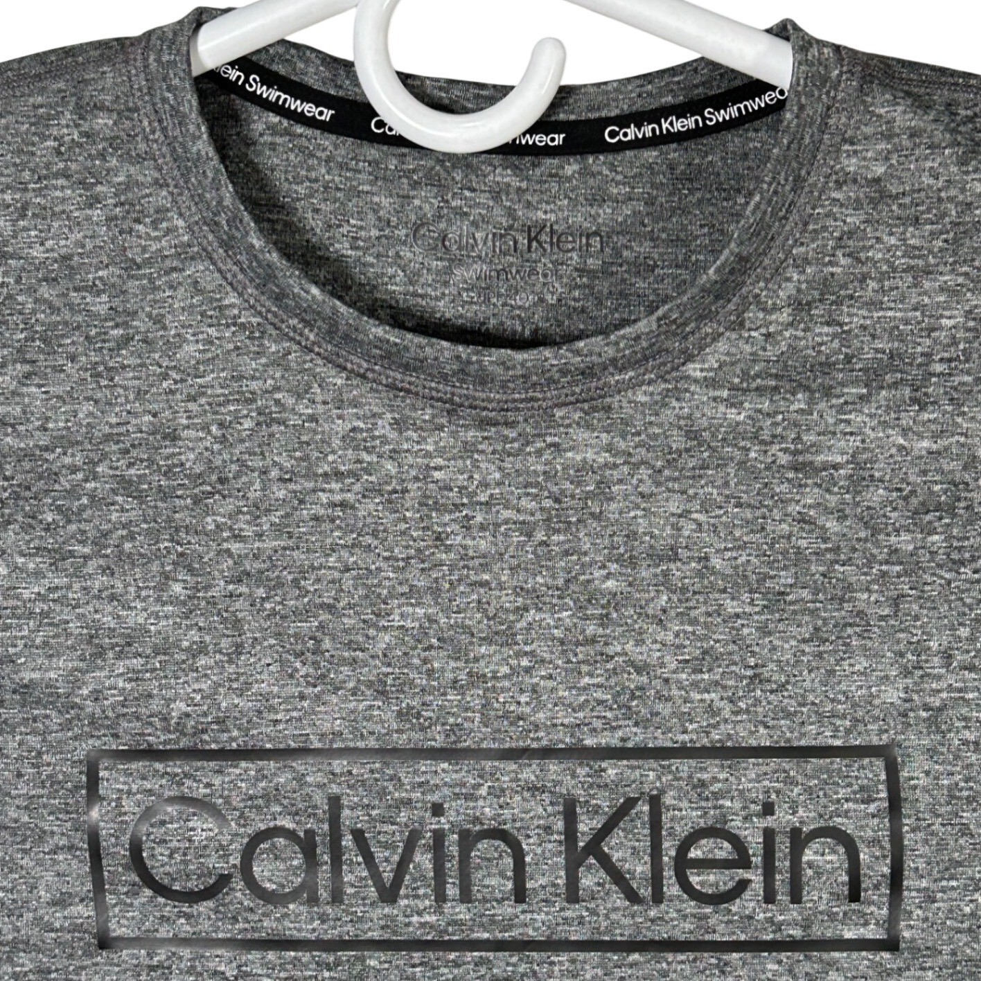Calvin Klein Men Gray Heathered Swimwear T-Shirt UPF 40+ Size M gallery