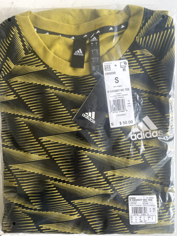 Adidas Men's Size Small Designed for Gameday Travel Crewneck Tee Olive/Black NWT gallery