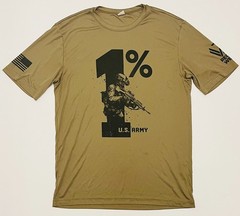Sport-Tek 1% U.S. Army Green Graphic Recon Wear Mens Medium Short Sleeve Shirt