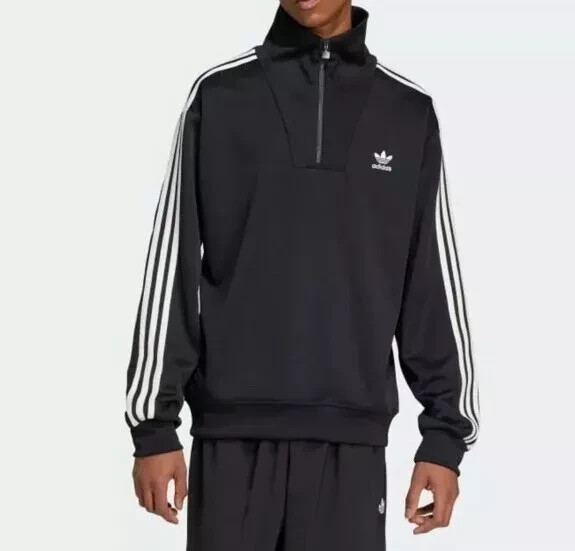 Adidas Funnel Neck TT Track Top Jacket Men Size M IZ4803 Black