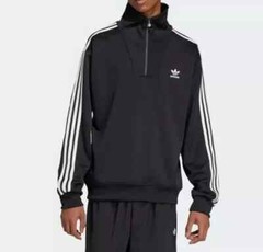 Adidas Funnel Neck TT Track Top Jacket Men Size M IZ4803 Black