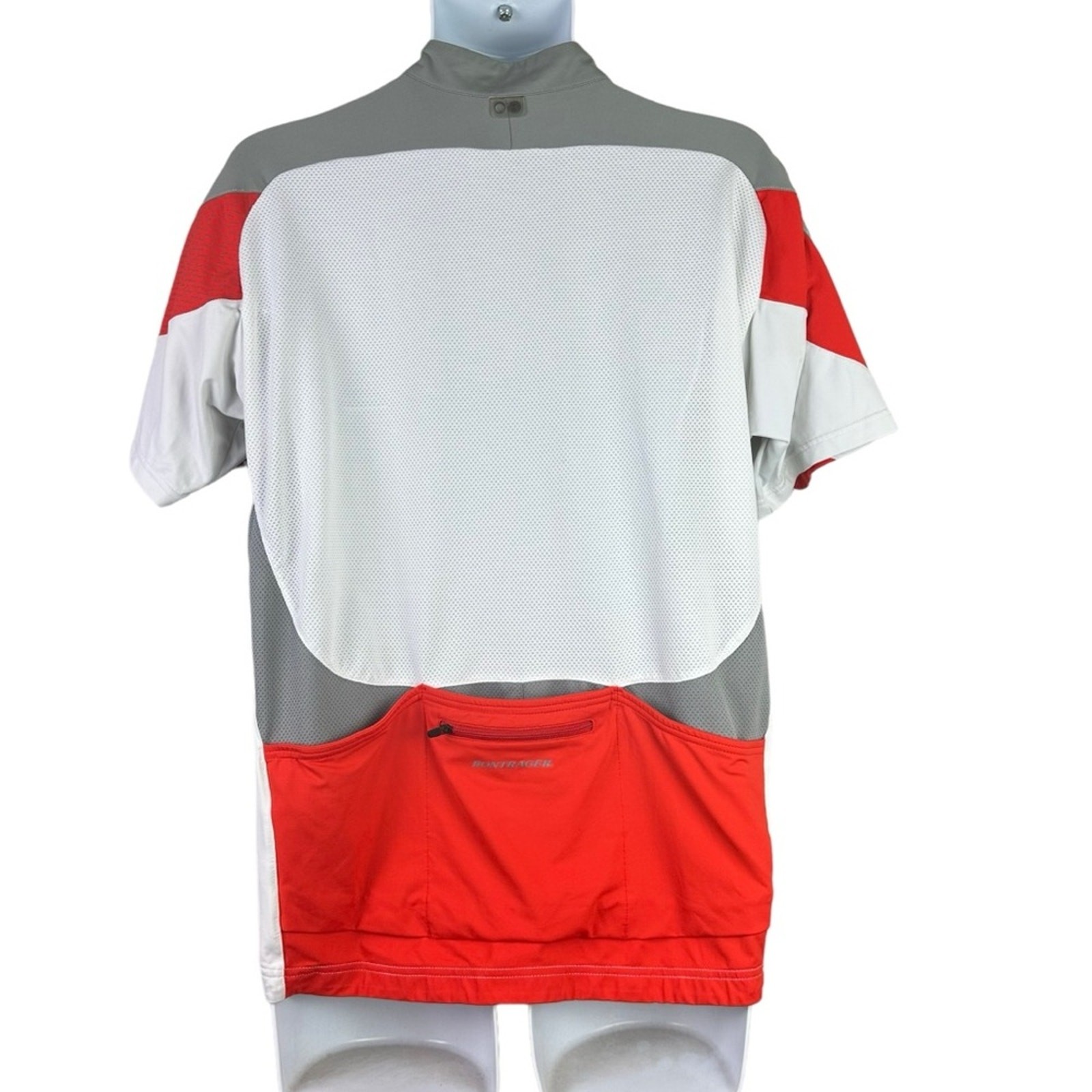Mens Bontrager Cycling Jersey Shirt Top Size XL White Red Gray gallery