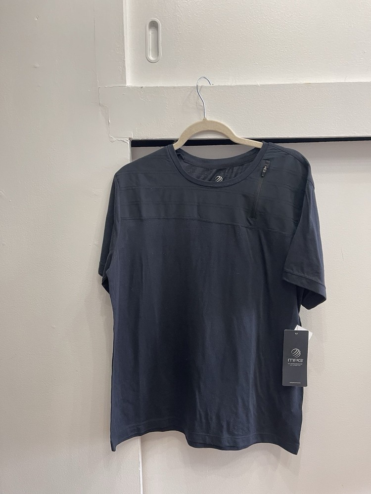 MPG Technique Slub Jersey Shirt Quick-Drying Moisture Wicking Black L