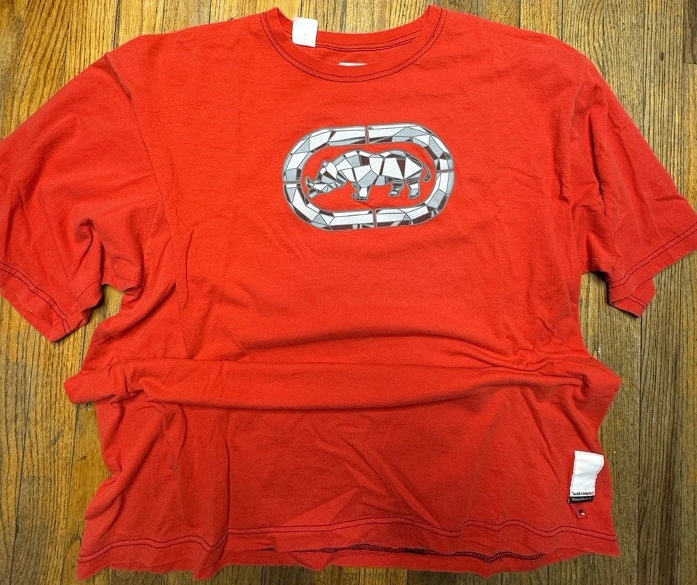Ecko Unltd Rhino Shirt Mens XXL Sick Back Bottom Hit