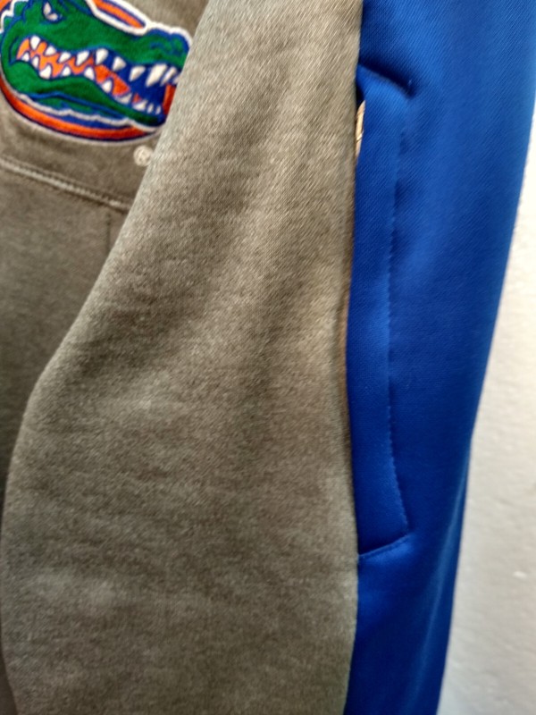 GEN2 Gray/Blue Sweat Shirt 1/4 Zip, Stand up Collar," Florida Gators", SX L gallery