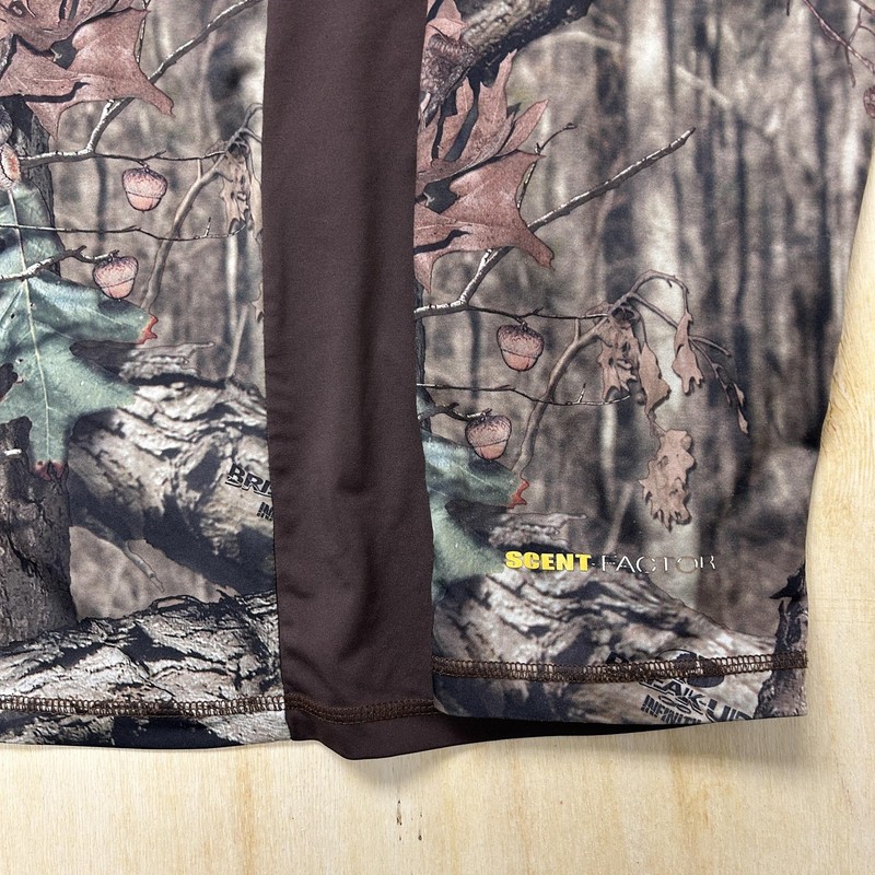 Mossy Oak Break-Up Infinity Shirt Mens 2XL Camo 1/4 Zip Long Sleeve Hunting gallery