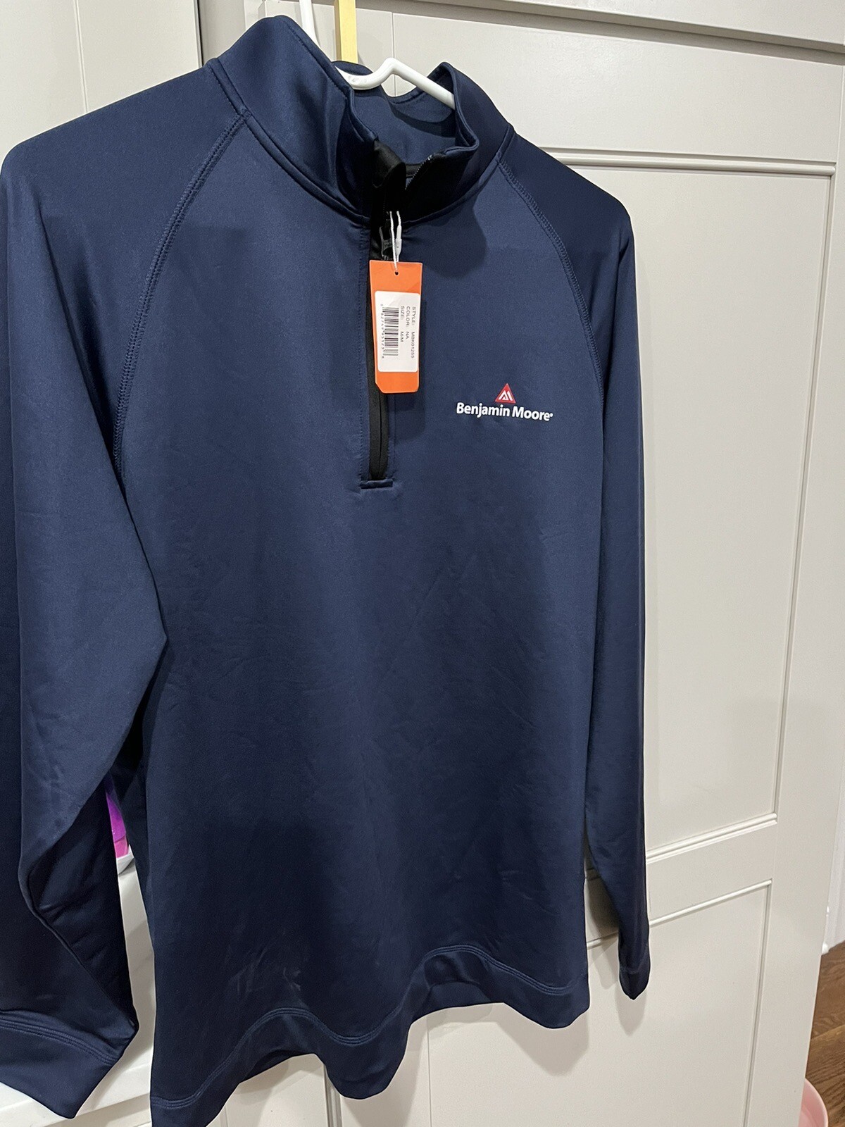 Cutter & Buck CBUK Jackson Half Zip Overknit MBK01255 Men's M Navy *w/logo gallery