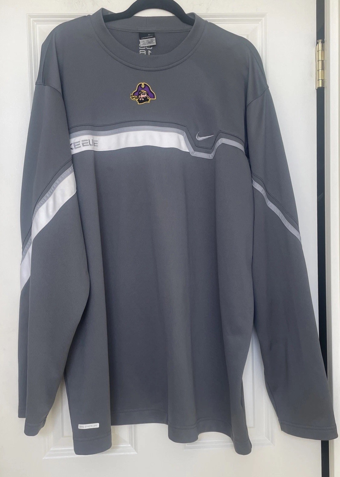 Vintage Nike Sphere Shirt Men 3X ECU Pirates Gray Casual Basketball RARE gallery