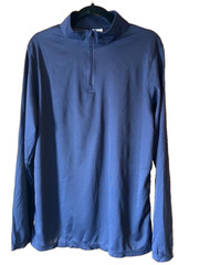 Augusta Moisture 1/4 Zip Athletic Shirt Activewear Men’s M Golf Lightweight Blue