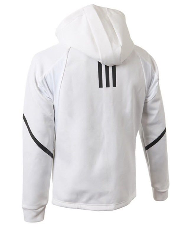 Adidas Men Game-Day FZ Hoody Jackets White Athletic Jersey GYM Top Shirt IC8036 gallery