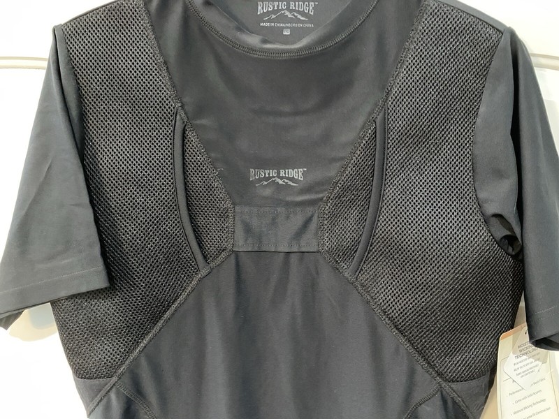 NWT RUSTIC RIDGE Black Tactical Base Layer Concealed Carry Shirt Mens Size Large gallery