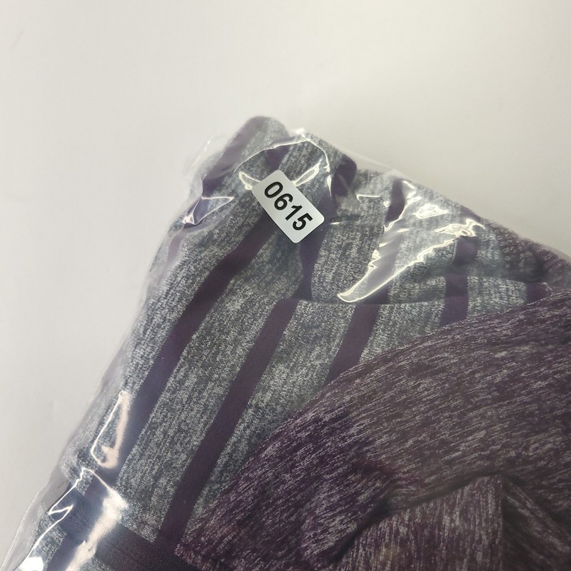 Lululemon Shirt Mens XL Purple Gray Striped Quarter Zip Raglan Sleeve Pullover gallery