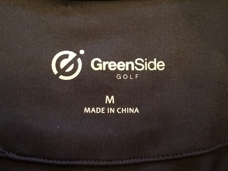 NEW GreenSide Golf Men's Medium 1/4 Zip Pullover Long Sleeve Stretch Navy Blue gallery
