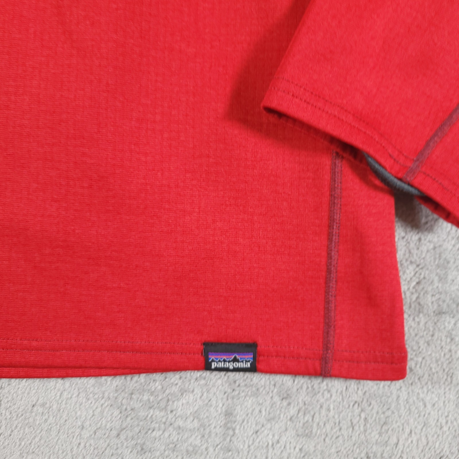 Patagonia Capilene Midweight Baselayer Mens L Red Polartec Power Grid Crew Neck gallery