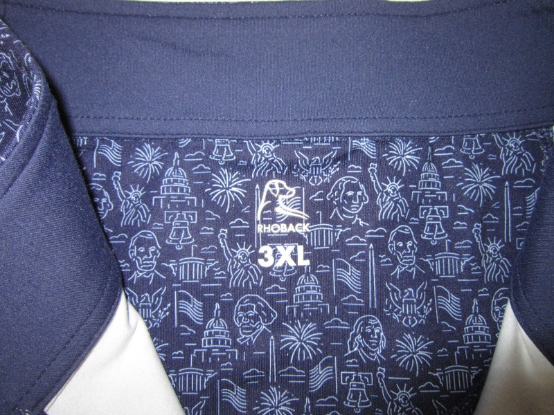 RHOBACK The Washington Performance Q-Zip Quarter Zip Pullover Admiral Navy 3XL gallery