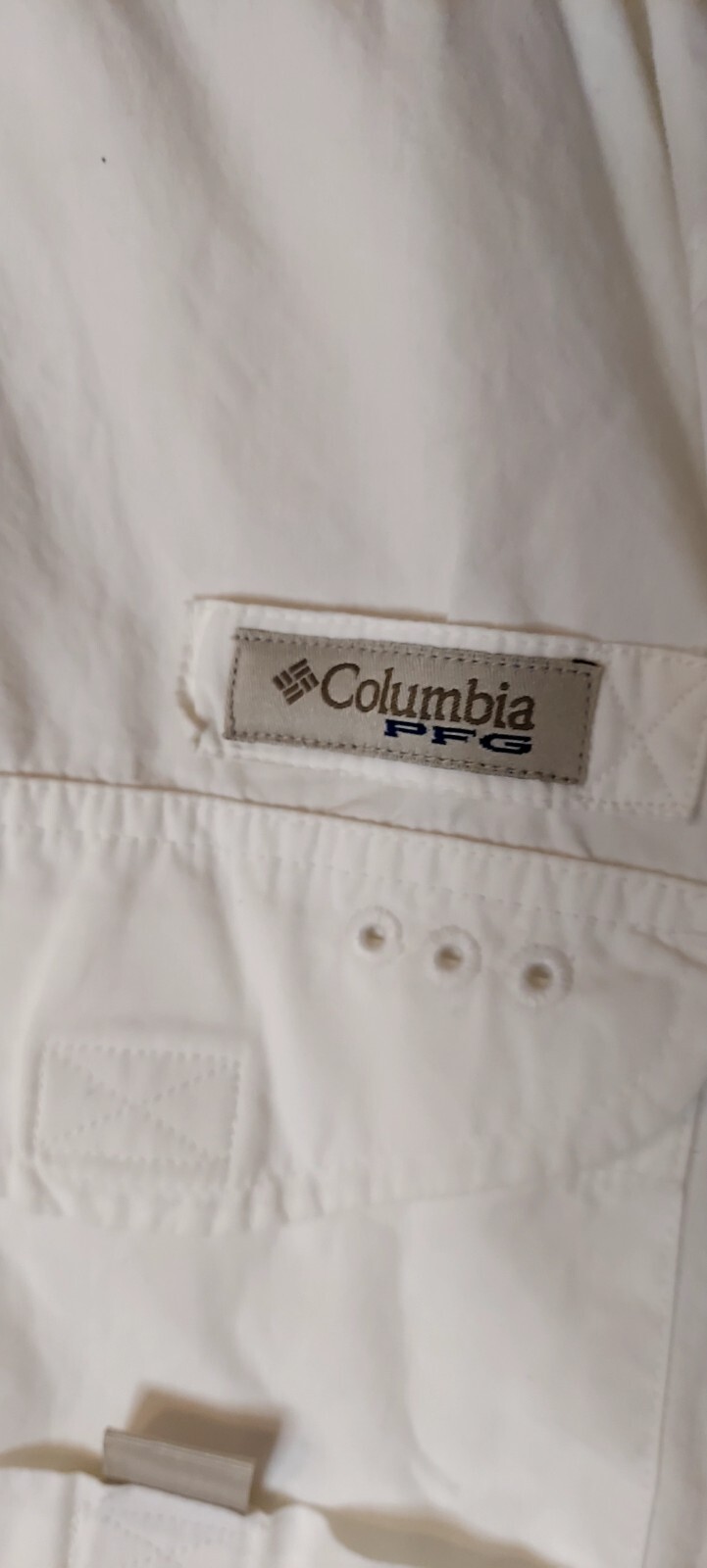 Columbia Button Up Shirt Mens M. White Casual Outdoor Lightweight Fishing gallery