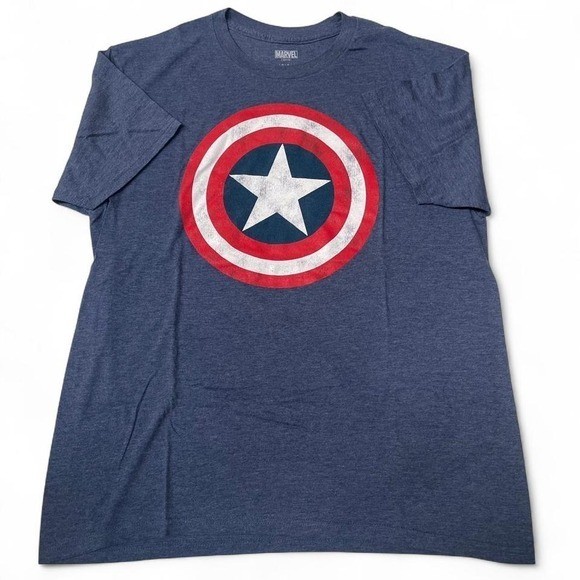 Marvel navy captain America shirt gallery
