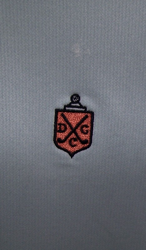 NEW $160 G/FORE Polyester Zip Pullover Sweater Shirt DEEPDALE GOLF CLUB Blue L gallery