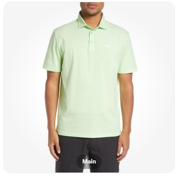 Black Clover NEW Mens Spring Green Relaxed Fit Fashion Golf Polo Large $95 gallery