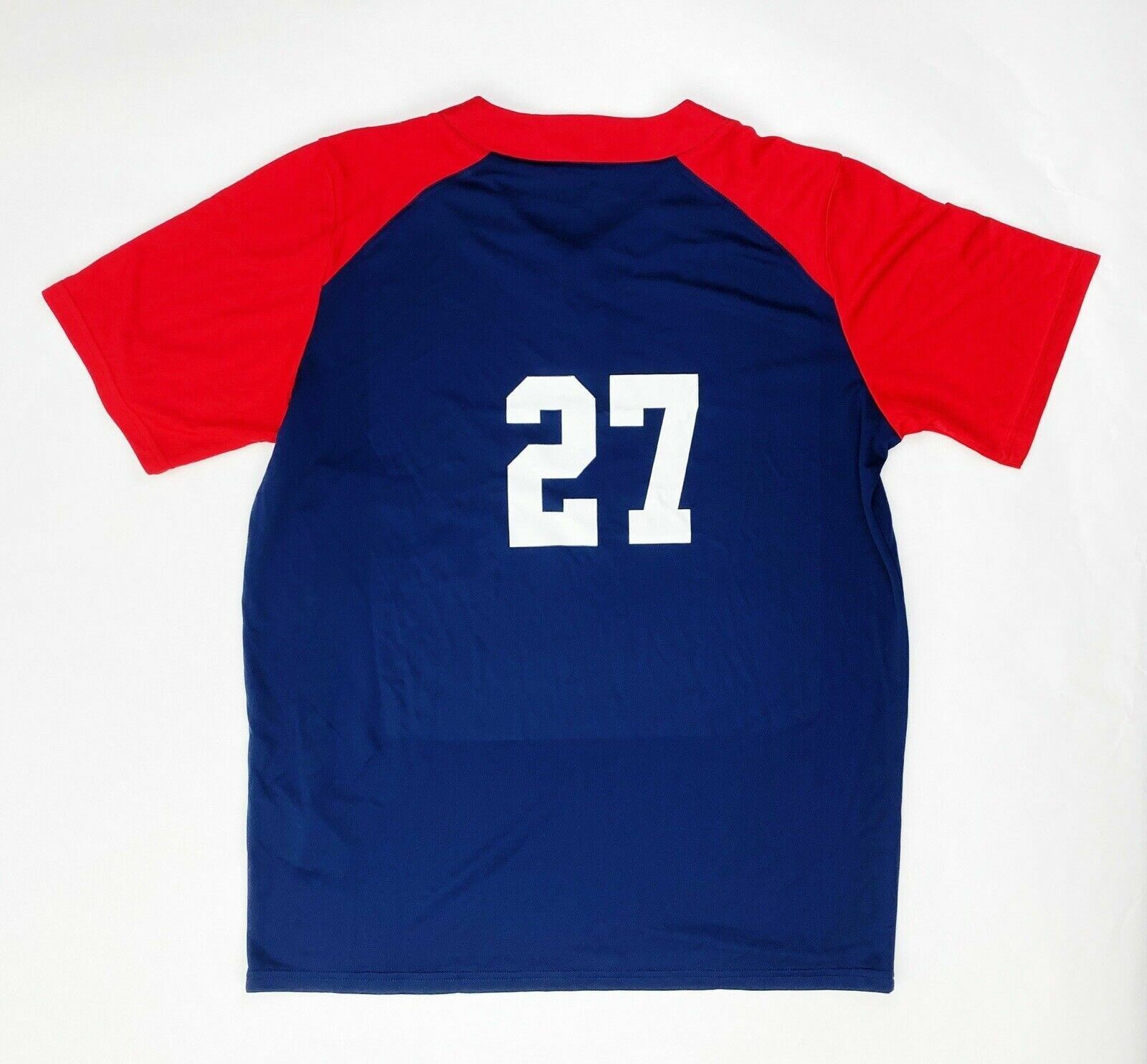 Under Armour Van Vandals Next 2 Button Baseball Jersey Men's L Navy Red UBJ620M gallery
