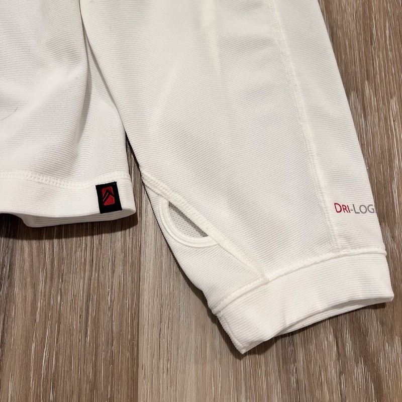 Alpine Design DRI-LOGIC Pullover White 1/4 Zip Long Sleeve Men's L Thumb Holes gallery