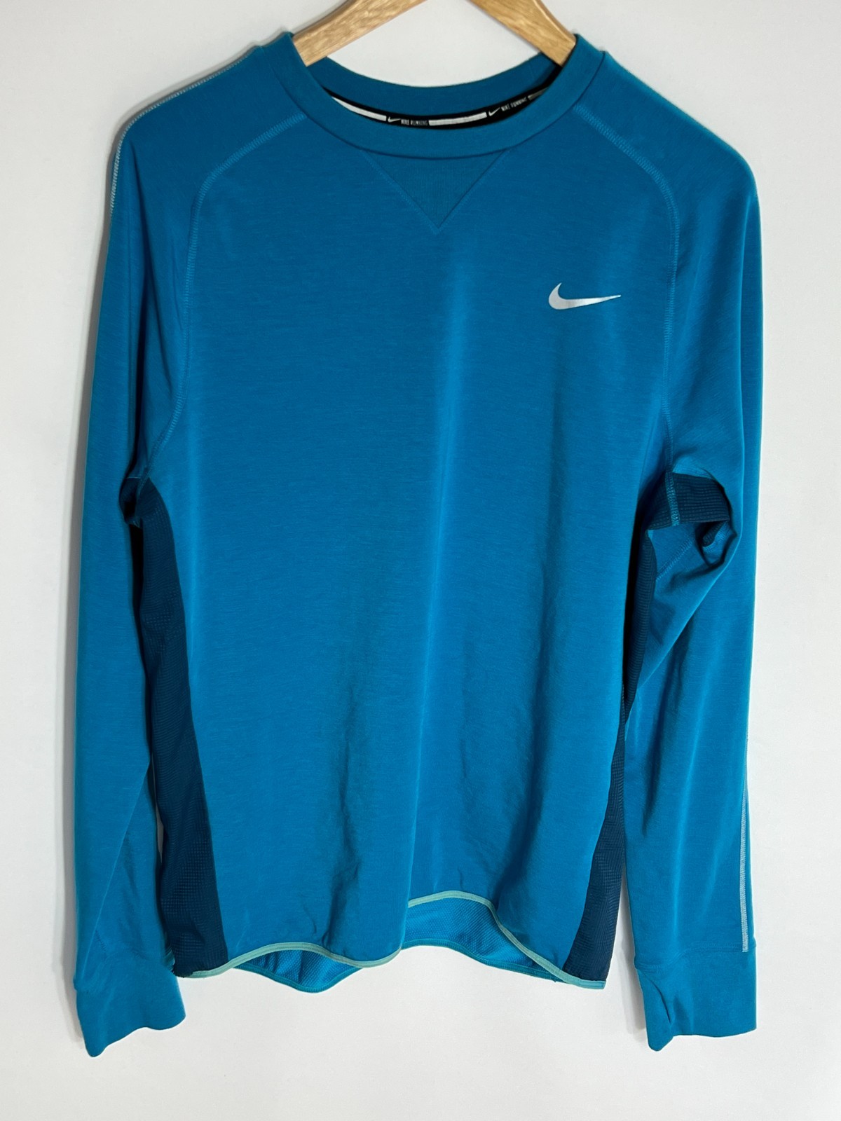 Nike Sprint Crew Running Long Sleeve Dri Fit | Men's | Blue | Medium | gallery