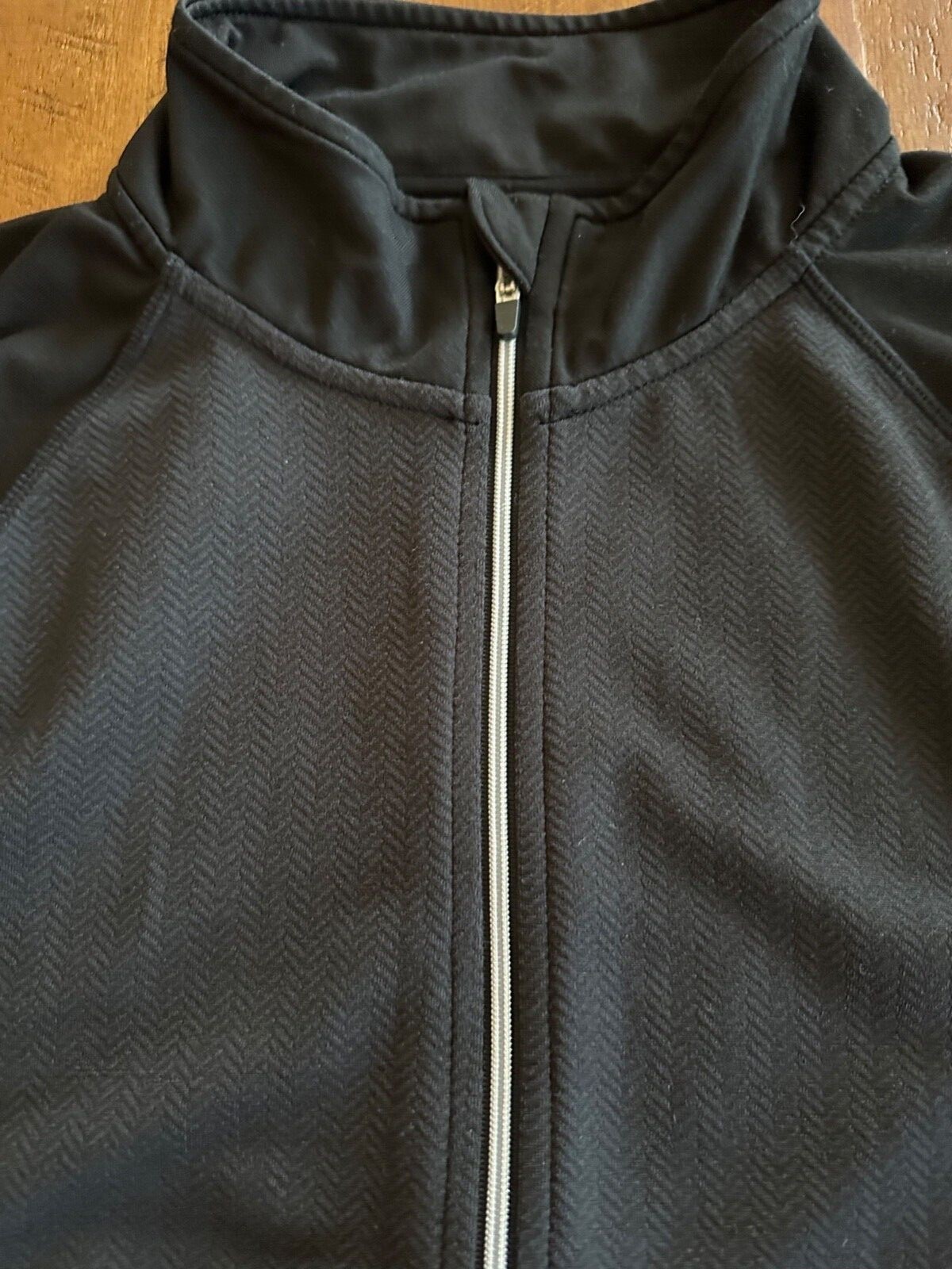 Men's Mondetta Quarter-Zip Athletic Shirt, Black Size M gallery