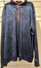 Walter Hagen 11 Men’s XL Navy Blue 1/4 Zip Mock Neck Long Sleeve Pullover
