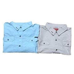 (2) Hatch Outdoors Men’s Long Sleeve Button Shirts Fishing Hike UPF40 Bamboo 4XL