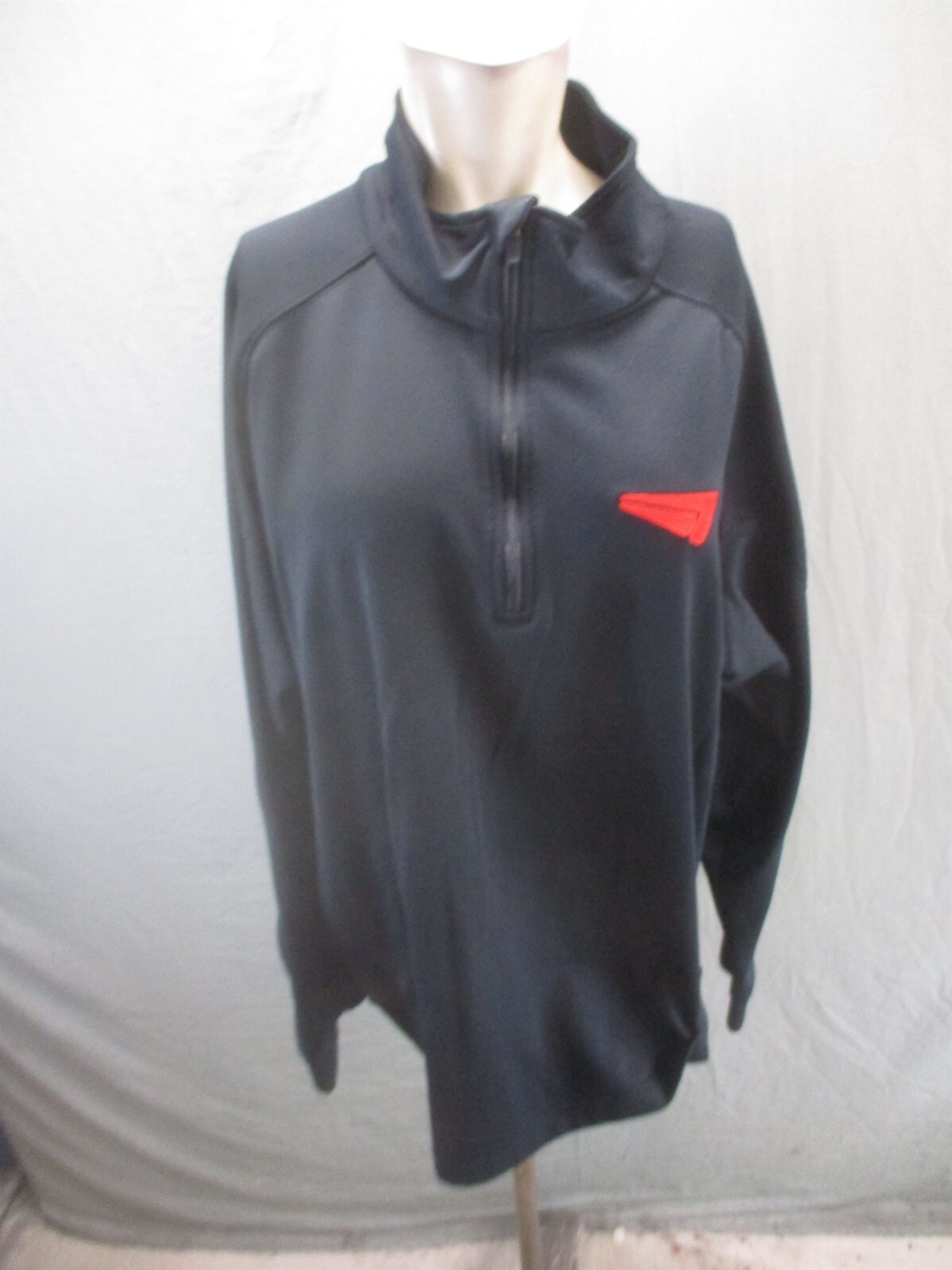 Port Authority Size 2XL Mens BLK 1/2 Zip Stand Collar Warm Athletic Pullover 208 gallery