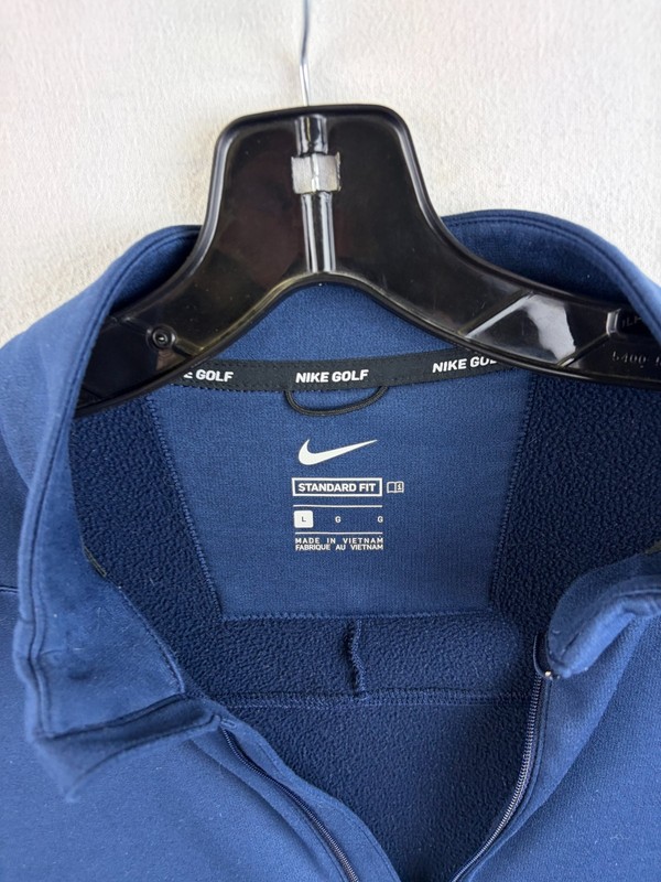 Men's Nike Golf 1/4 Zip Pullover Blue Size L Standard Fit gallery
