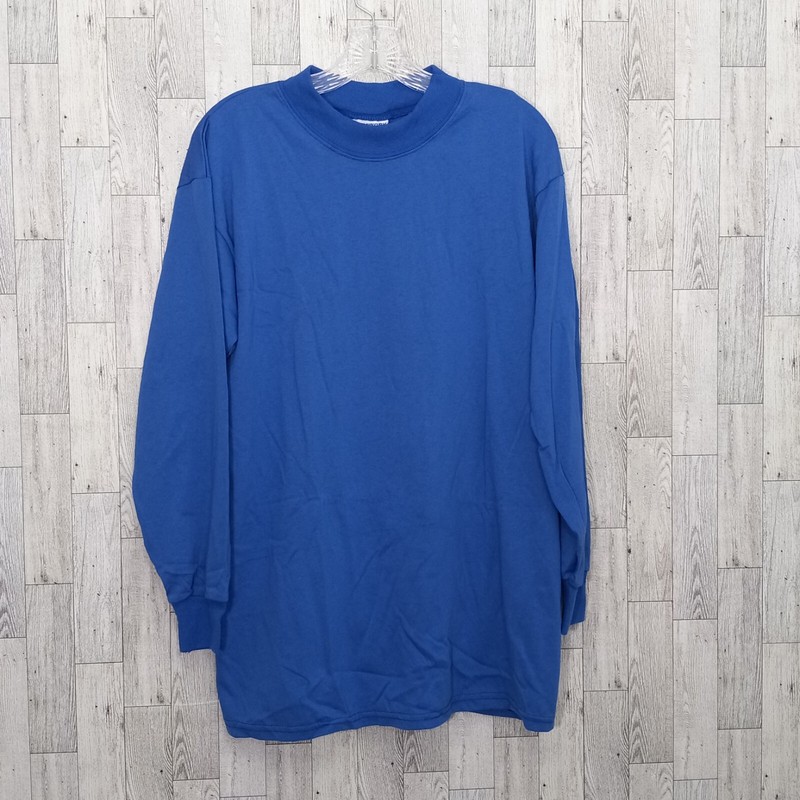 Teamwork Athletic Apparel Shirt Size Lg 42-44 VTG Sports Uniform Blank Blue Dad gallery