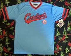 Vintage Style St. Louis Cardinals Cooperstown Official True Fan Jersey Sz L NWT