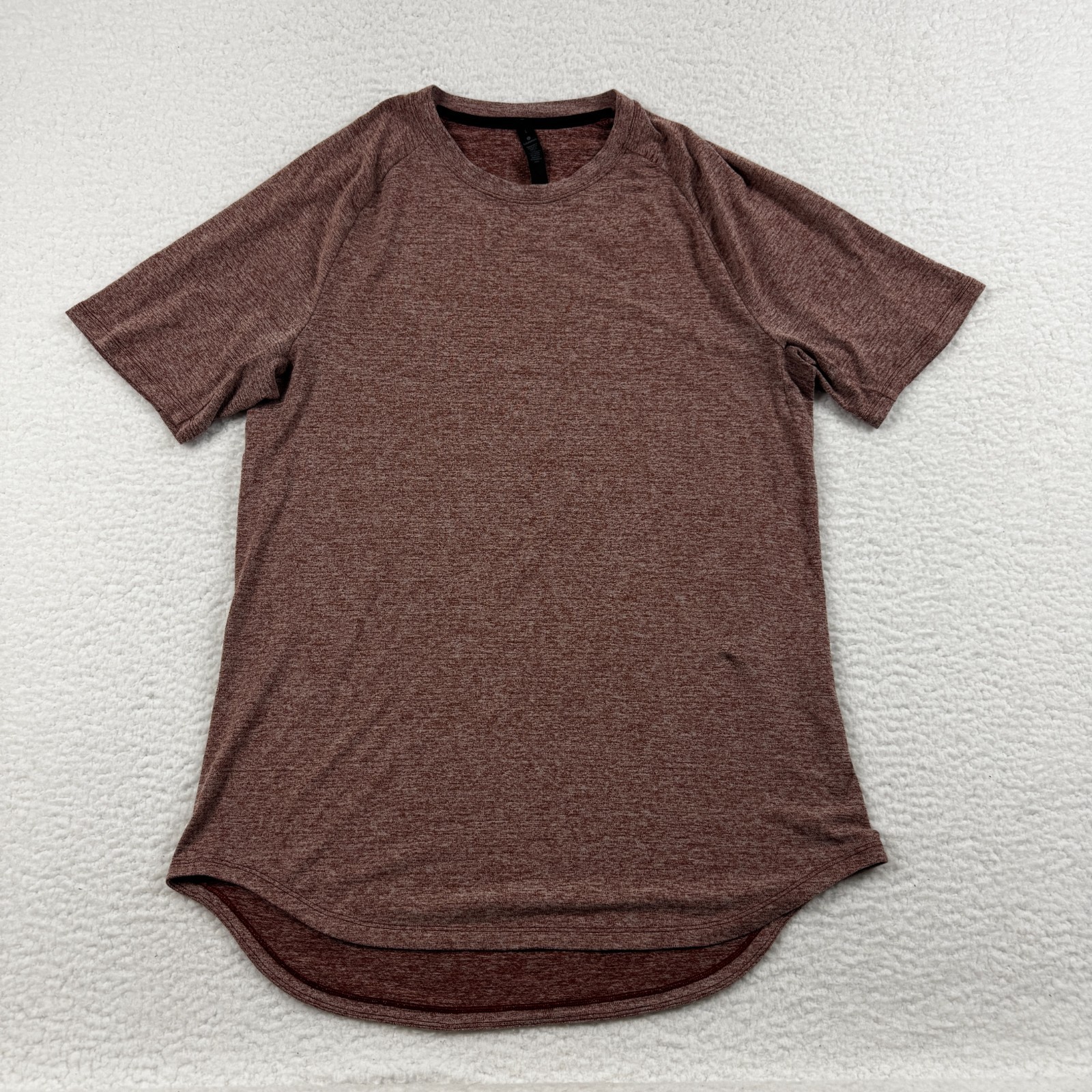 Lululemon Metal Vent Tech T Shirt Men Large Orange Heathered Training Gym gallery