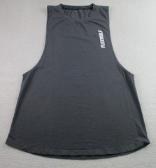 FLEXWOLF Tank Top Mens 2XL Gray Muscle Gym Bodybuilding Sleeveless Workout