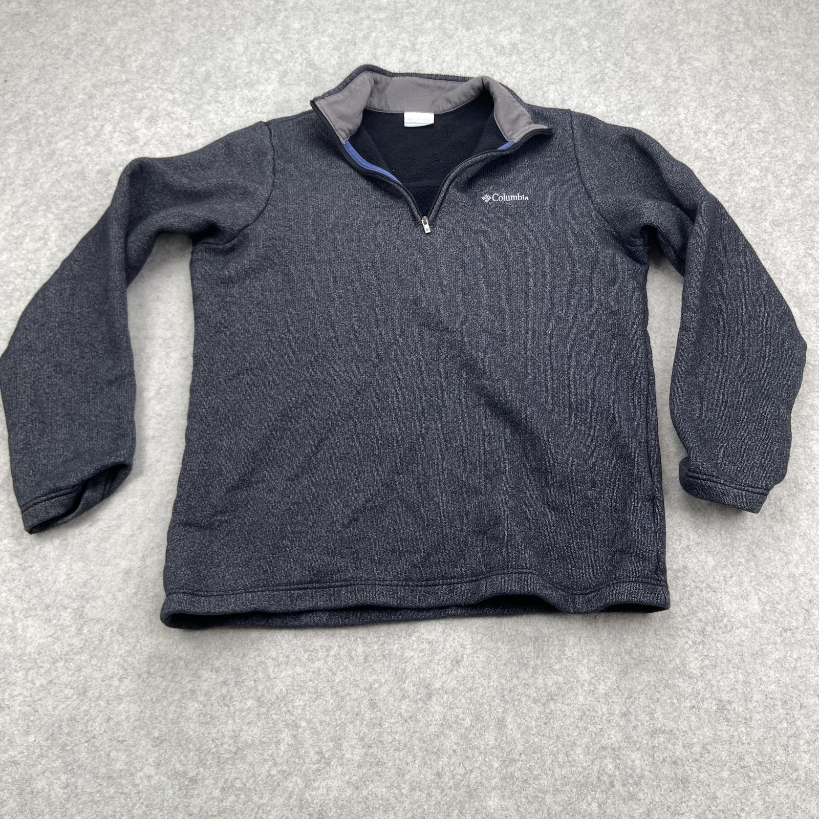 Columbia Pullover Mens Medium Gray 1/4 Zip Fleece Lined Mock Neck Outdoor gallery