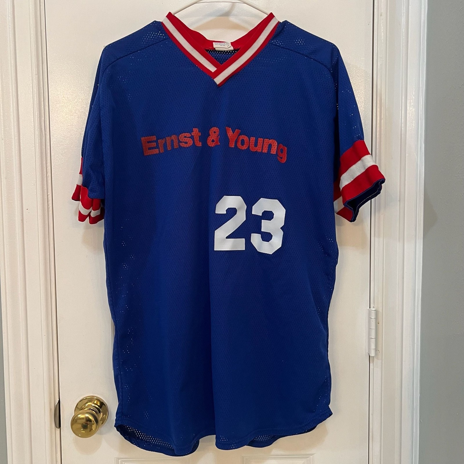 Vintage Empire Sporting Goods Ernst & Young Mesh Jersey Number 23 gallery