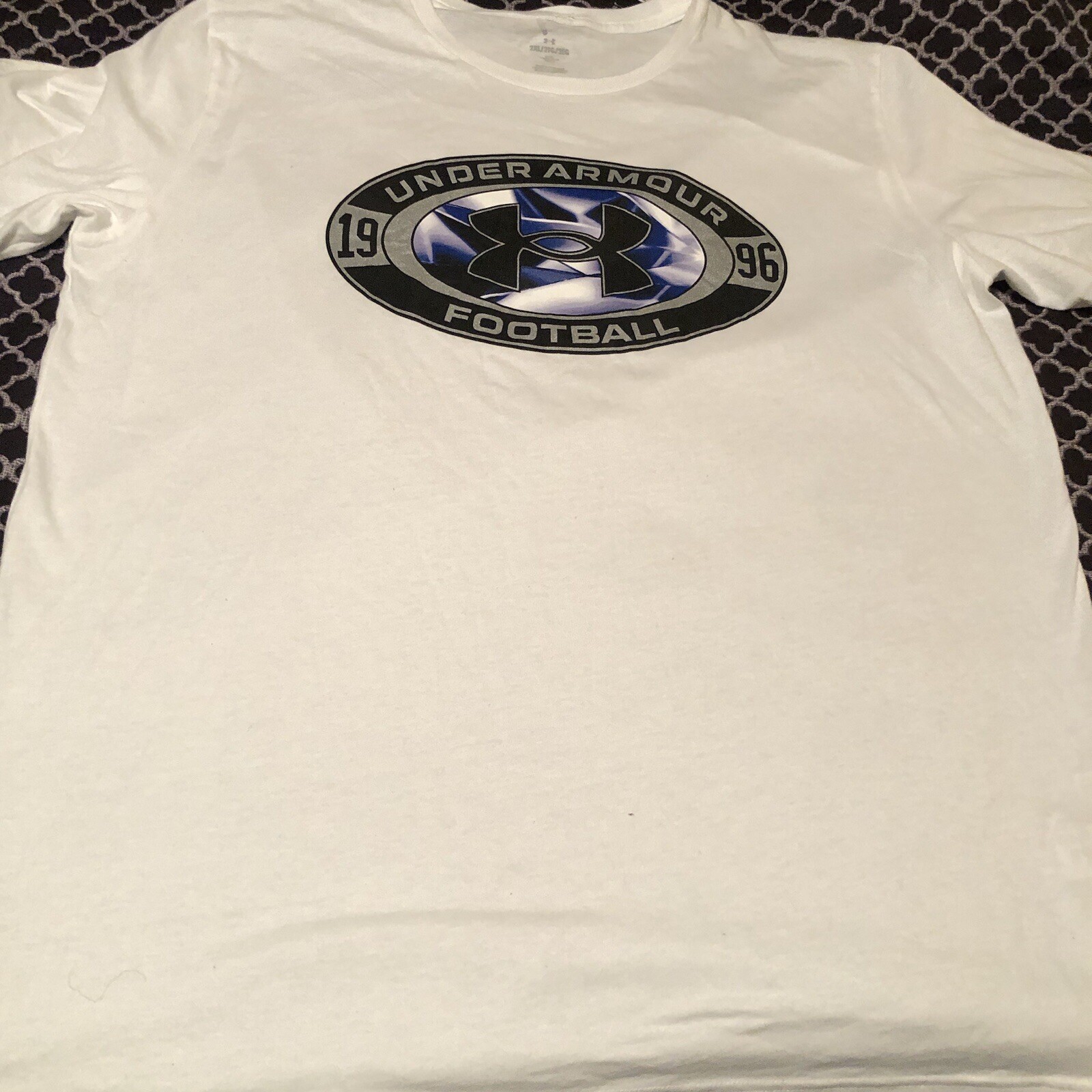 Under Armour Mens Football Iced Out White T-Shirt Sz 2XL Short Sleeve V22 gallery