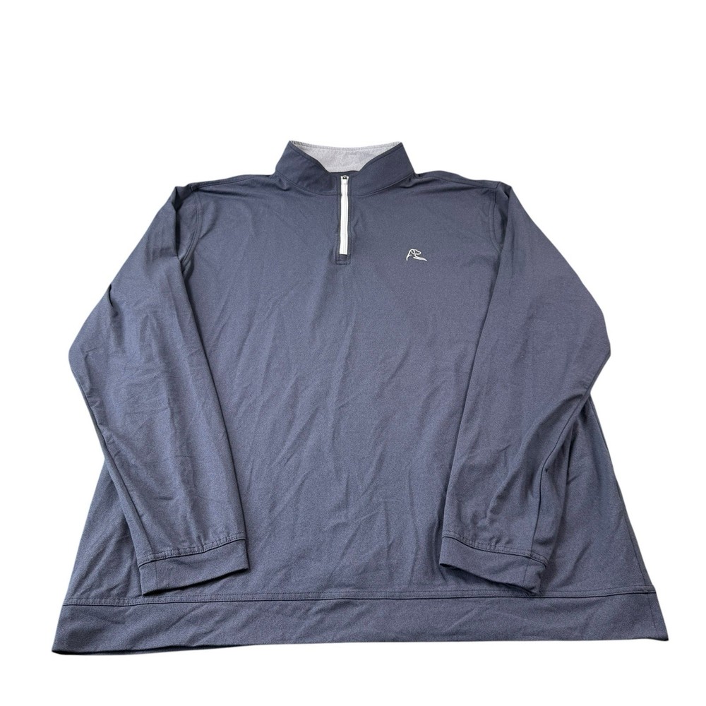 Rhoback Charcoal Gray Half Zip Men’s Performance Golf Pullover Size 2XL