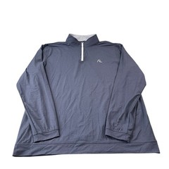 Rhoback Charcoal Gray Half Zip Men’s Performance Golf Pullover Size 2XL