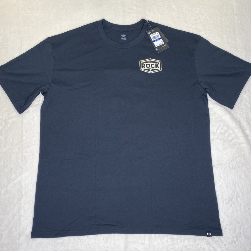 under armour project rock shirt mens XLT Iron Paradise Wrecking Crew Black New gallery