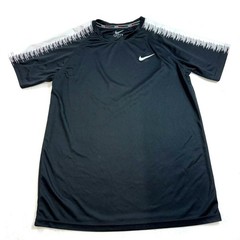 Nike Men’s Shirt Black and White Logo Dri-Fit Athletic Short Sleeve Size XL