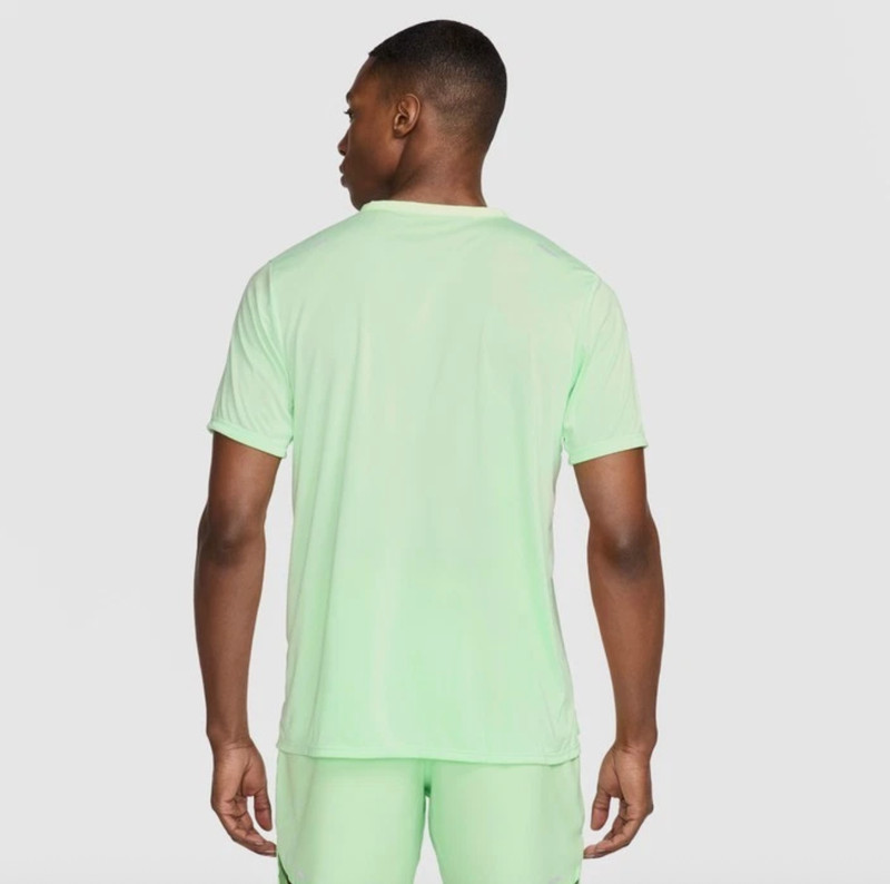 Running Shirt Nike Dri-FIT Rise 365 Mens Short-Sleeve Training Gym Top Green M L gallery