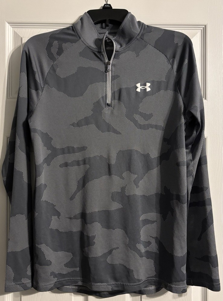 Under Armour Camo Quarter-Zip Pullover – Size Small