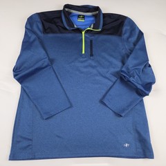 NordicTrack NT DRI Men’s XL Blue 1/4 Zip Pullover Athletic Shirt Long Sleeve