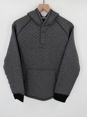 Smartwool Merino Diamond Peak Hoodie Men’s Medium Grey Quilted Pullover