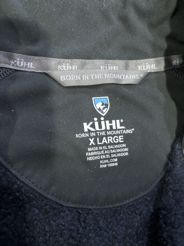 Kuhl 1/4 Zip Mock Neck Hiking Pullover Blue Gray Men’s Size XL gallery