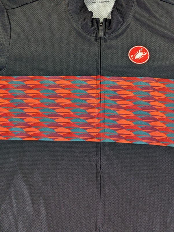Castelli Competizione Short Sleeve Cycling Jersey Men's Size XL Black Geometric gallery