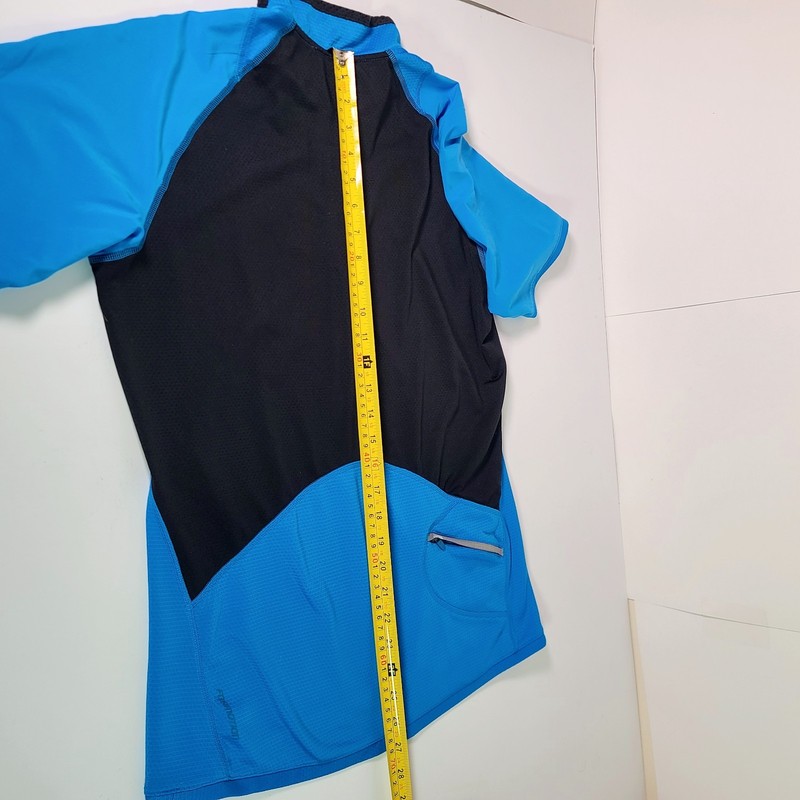 Adidas Cycling Shirt Men Large Blue Clima365 Formotion Supernova MP3/ipod Pocket gallery