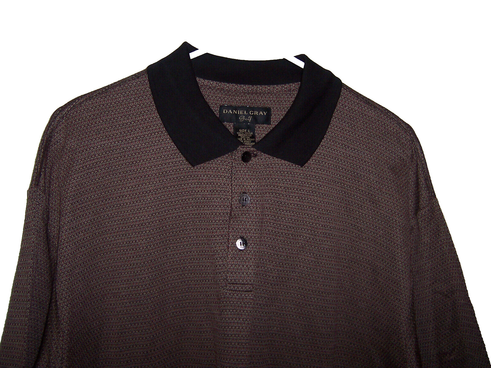 Daniel Gray Large Golf Shirt Beige & Black gallery